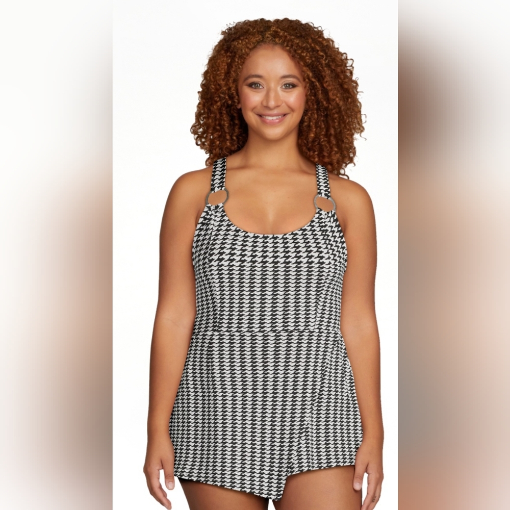 No Boundaries Jrs Plaid Romper Sz 3-5